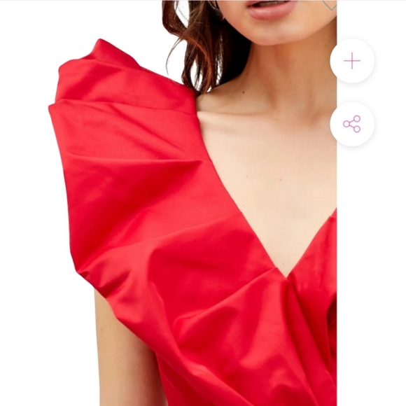 DO+BE Red Ruffle Mini Dress - Picture 3 of 11